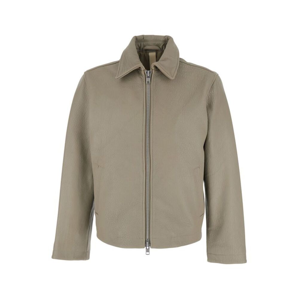 Sunflower Men Short Leather Jacket
